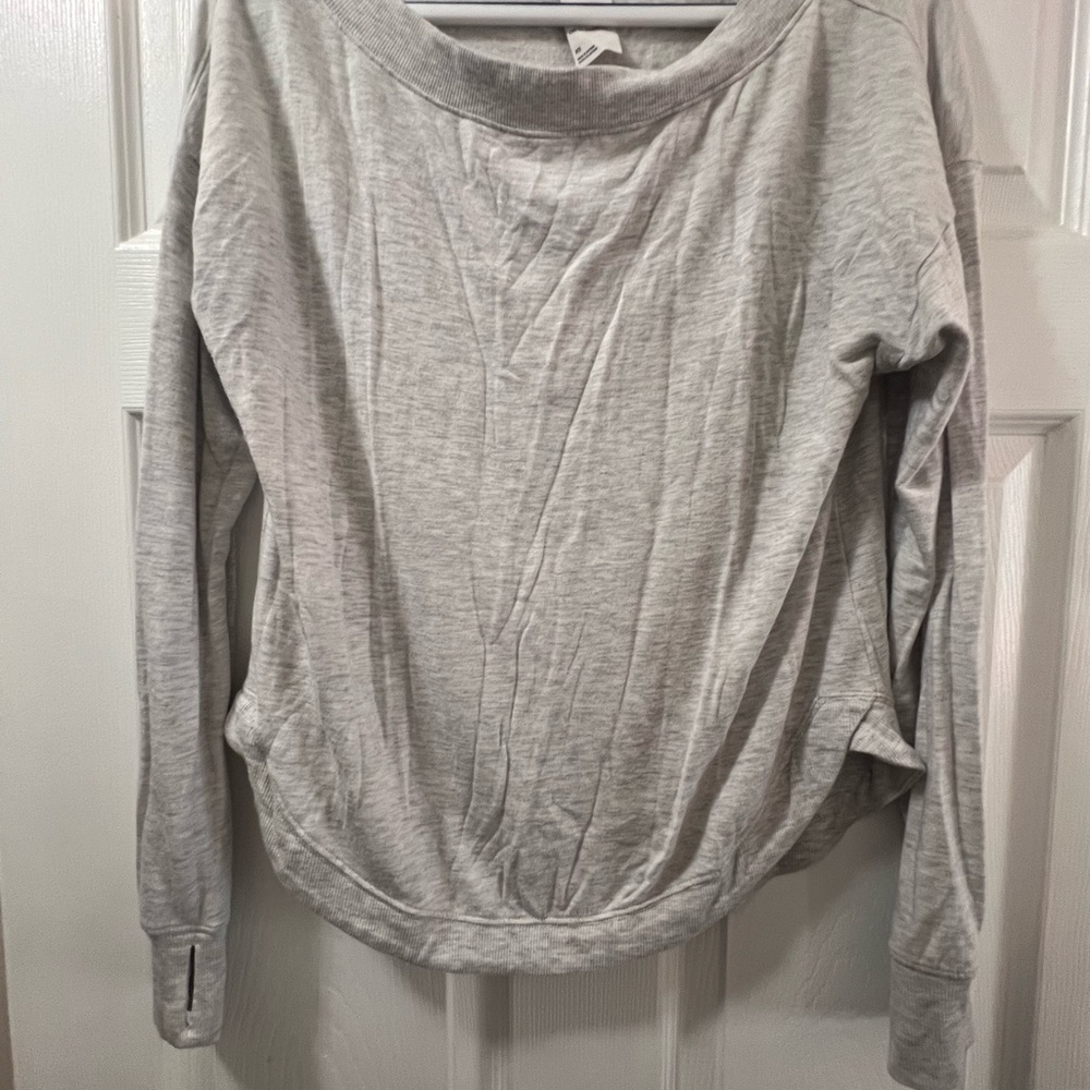 All in Motion Heather Gray Crew Neck Sweater
